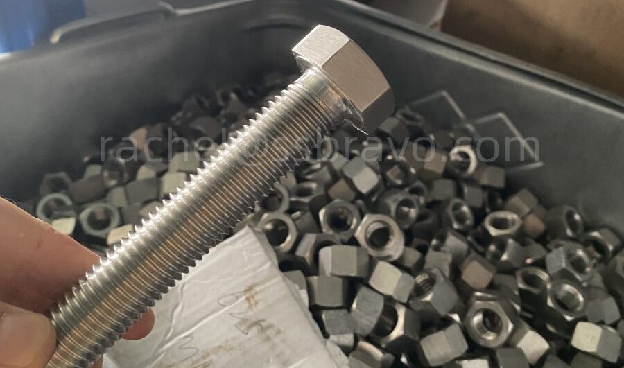 Precision-machined Super Duplex S32750 hex head bolt with bright finish, engineered for deep-sea and high-chloride use in Cape Town South Africa