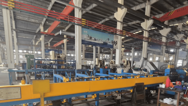 Advanced CNC lathe precision machining a Super Duplex S31803 hex bolt in a high-tech manufacturing facility